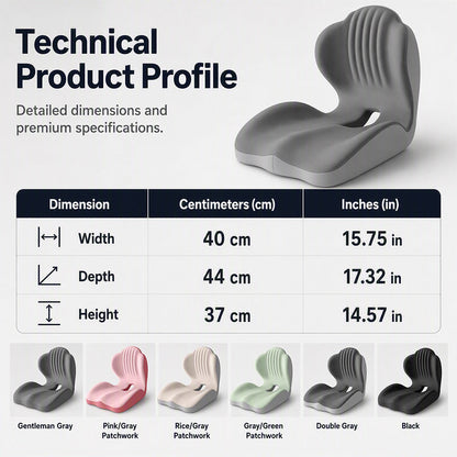 ErgoComfort™ Memory Foam Seat & Lumbar Relief Set