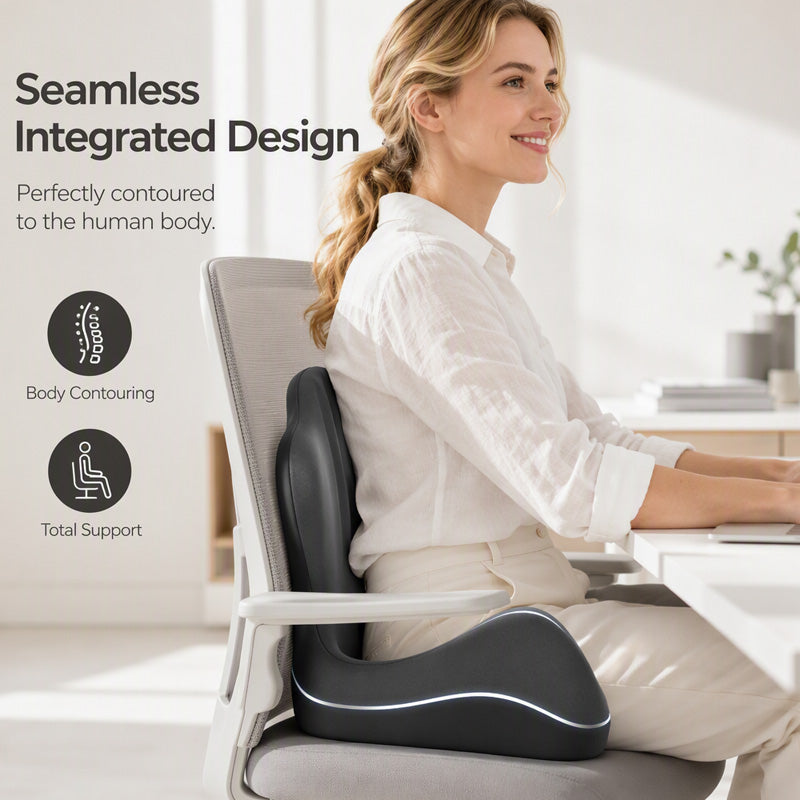 ErgoComfort™ Memory Foam Seat & Lumbar Relief Set